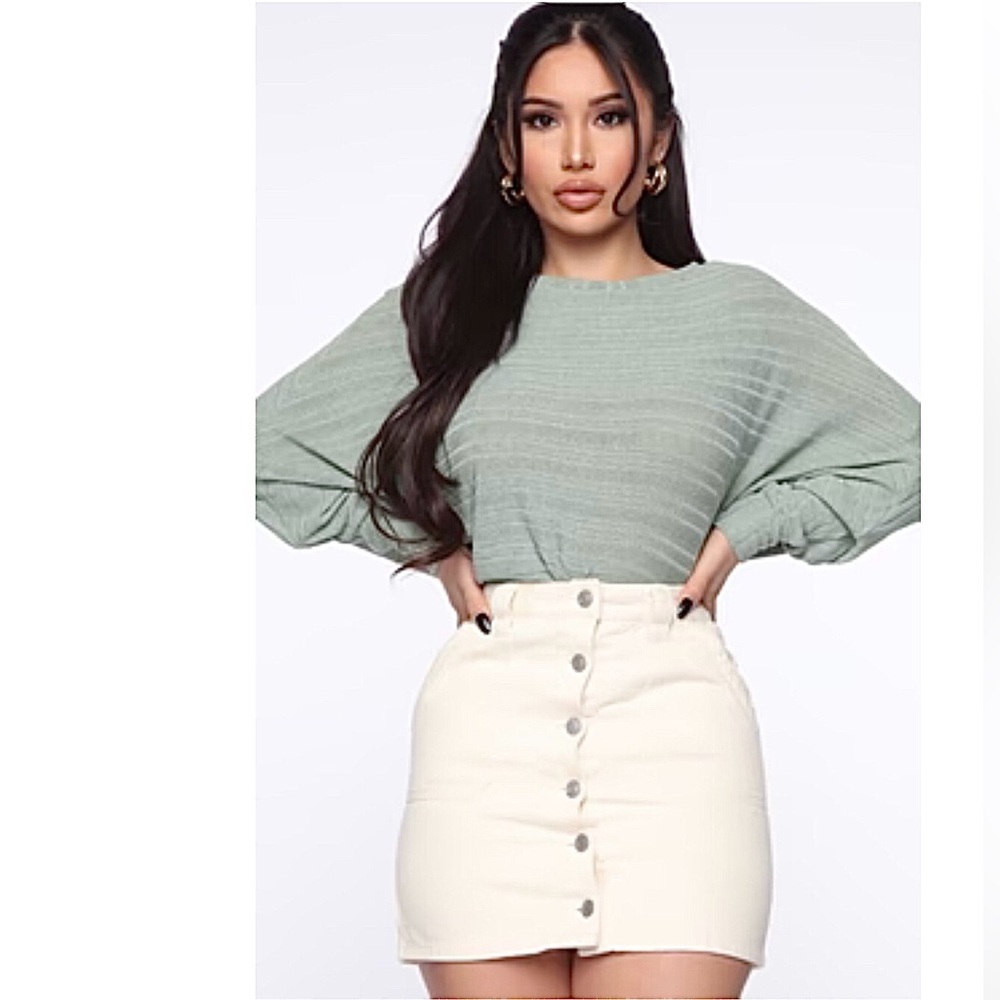 Fashion Nova Top Sage